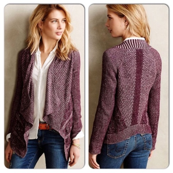 Anthropologie Sweaters - Anthropologie Moth Purple hang sweater